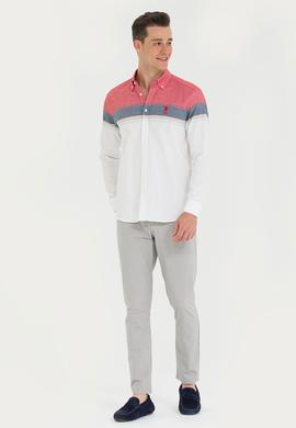 Erkek Beyaz Uzun Kollu Gömlek - 50263129012