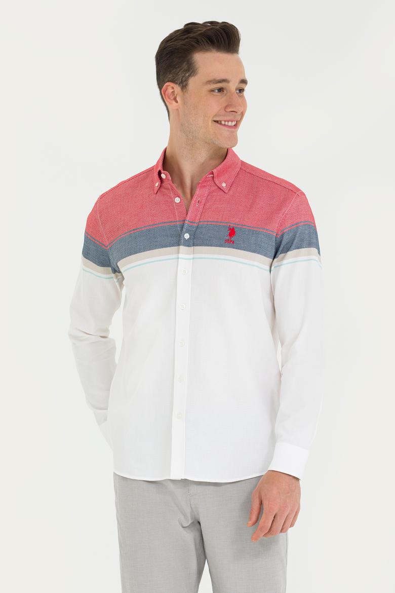 Erkek Beyaz Uzun Kollu Gömlek