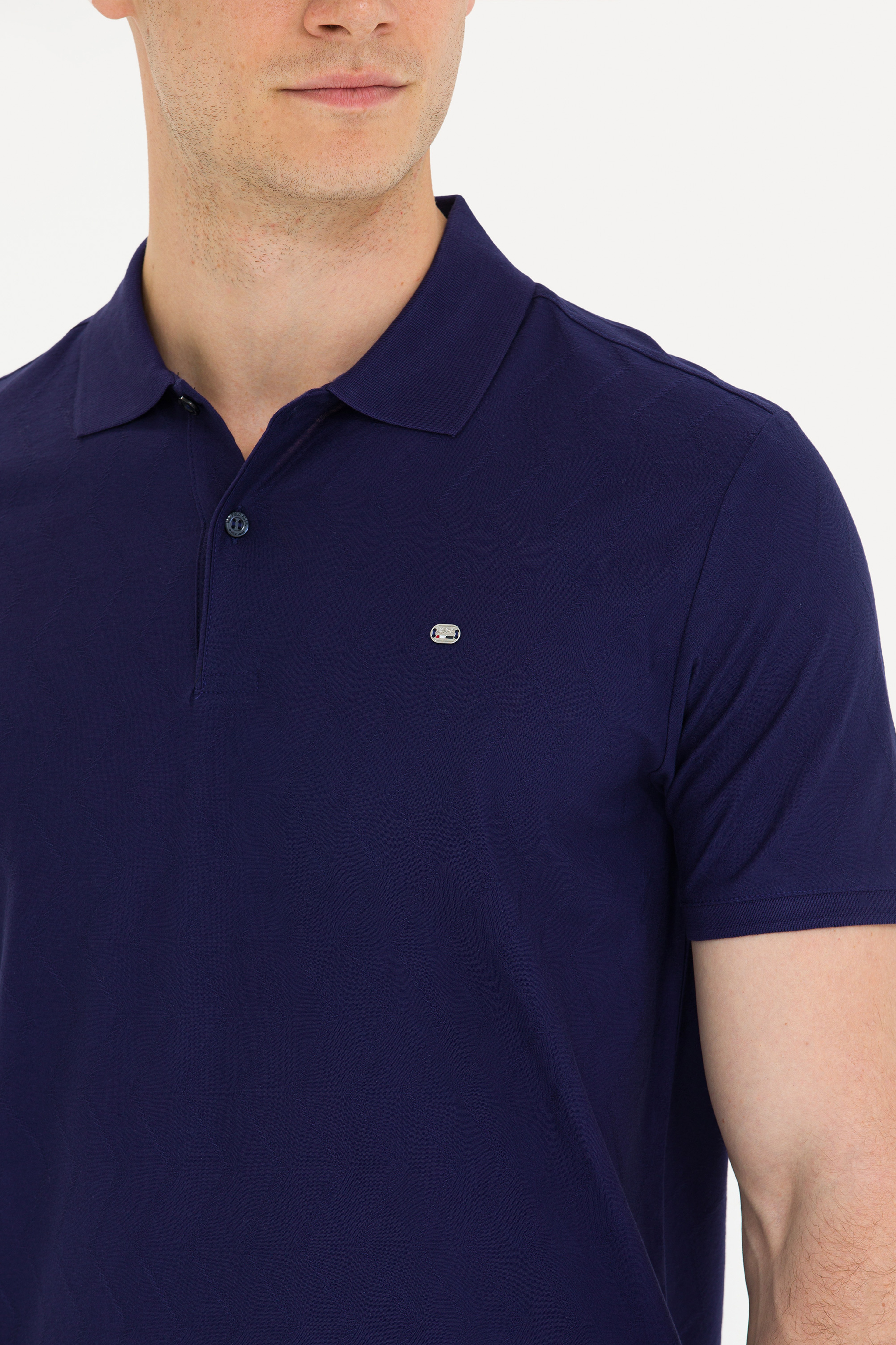 Erkek Lacivert Polo Yaka Tişört