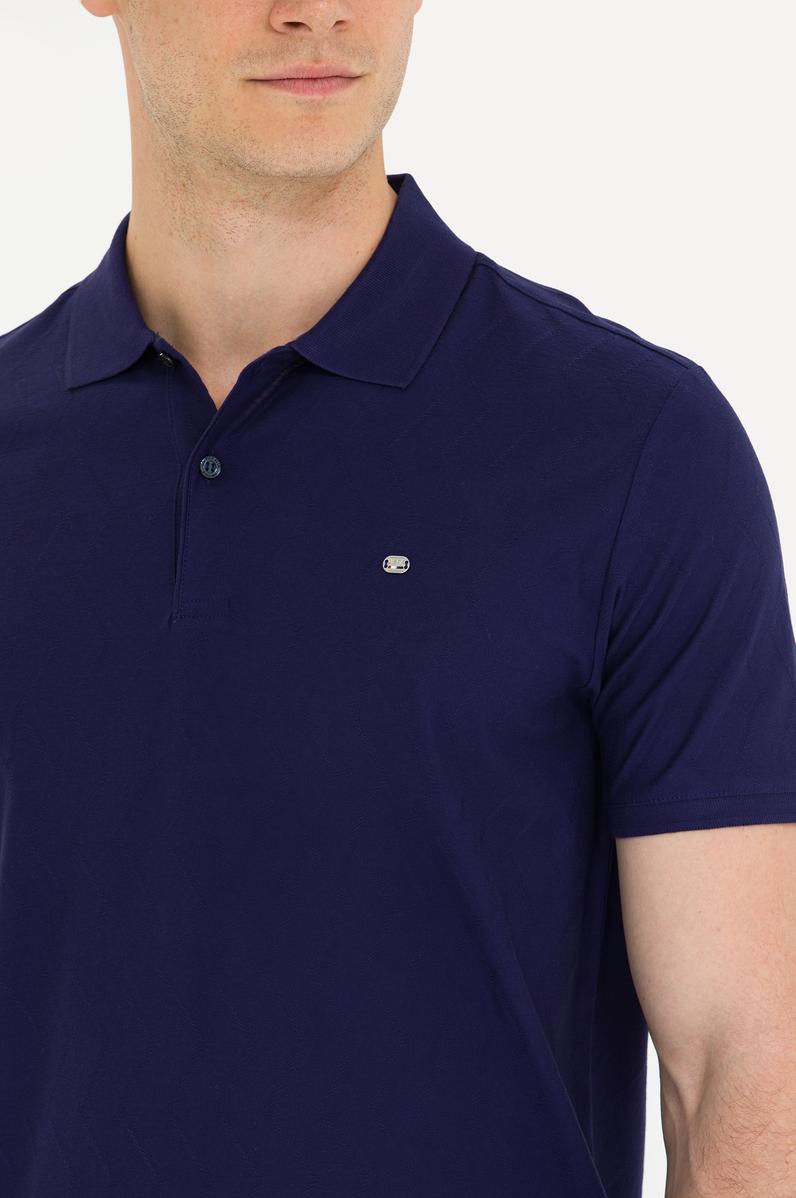 Erkek Lacivert Polo Yaka Tişört