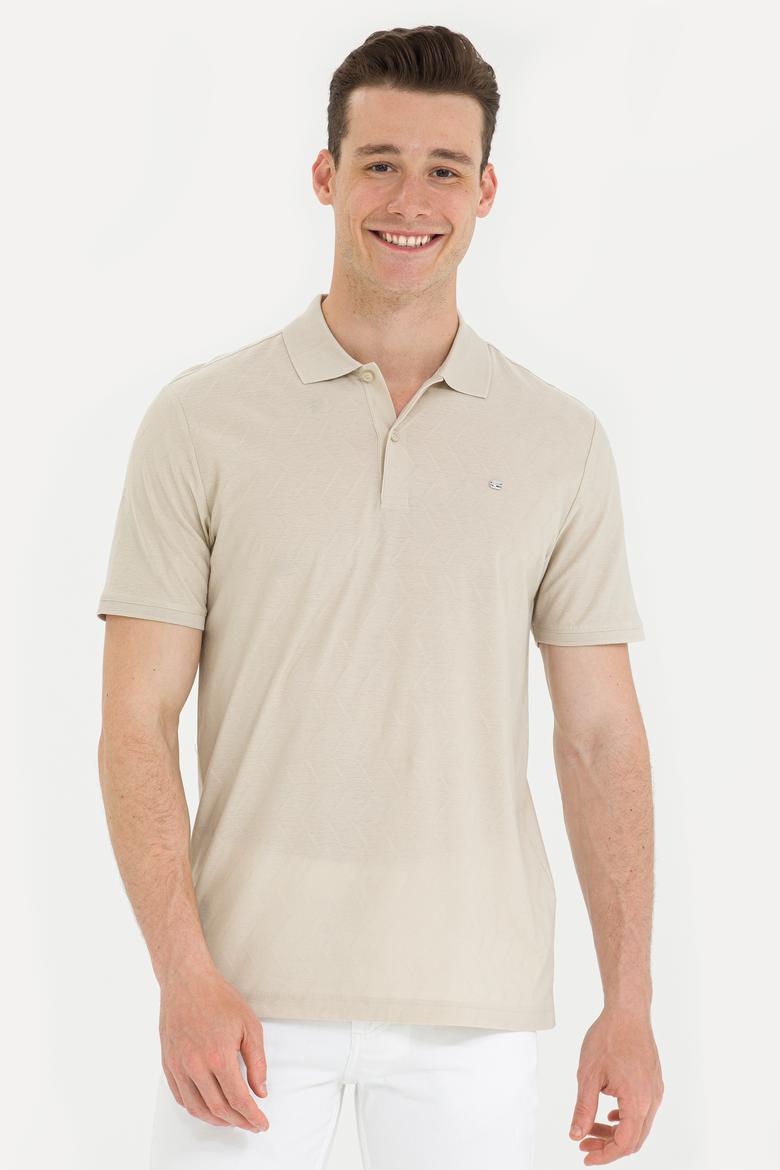 Erkek Taş Polo Yaka Tişört