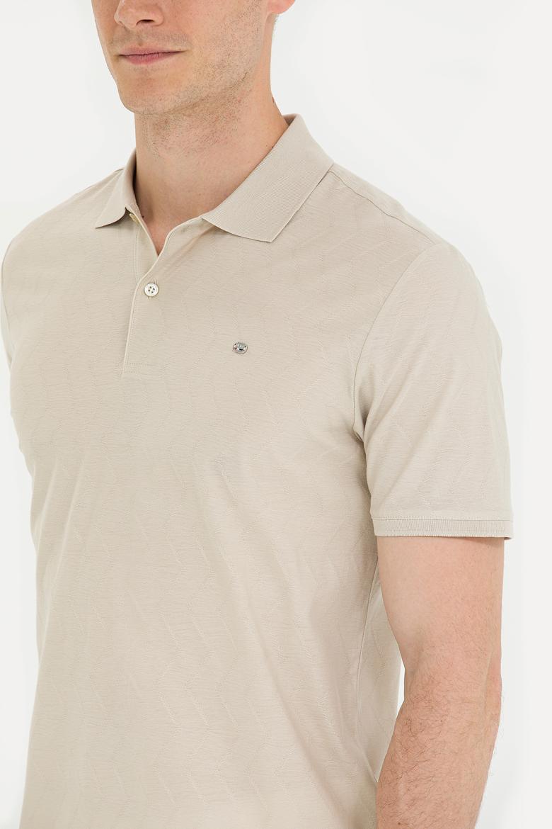 Erkek Taş Polo Yaka Tişört - 50263351023
