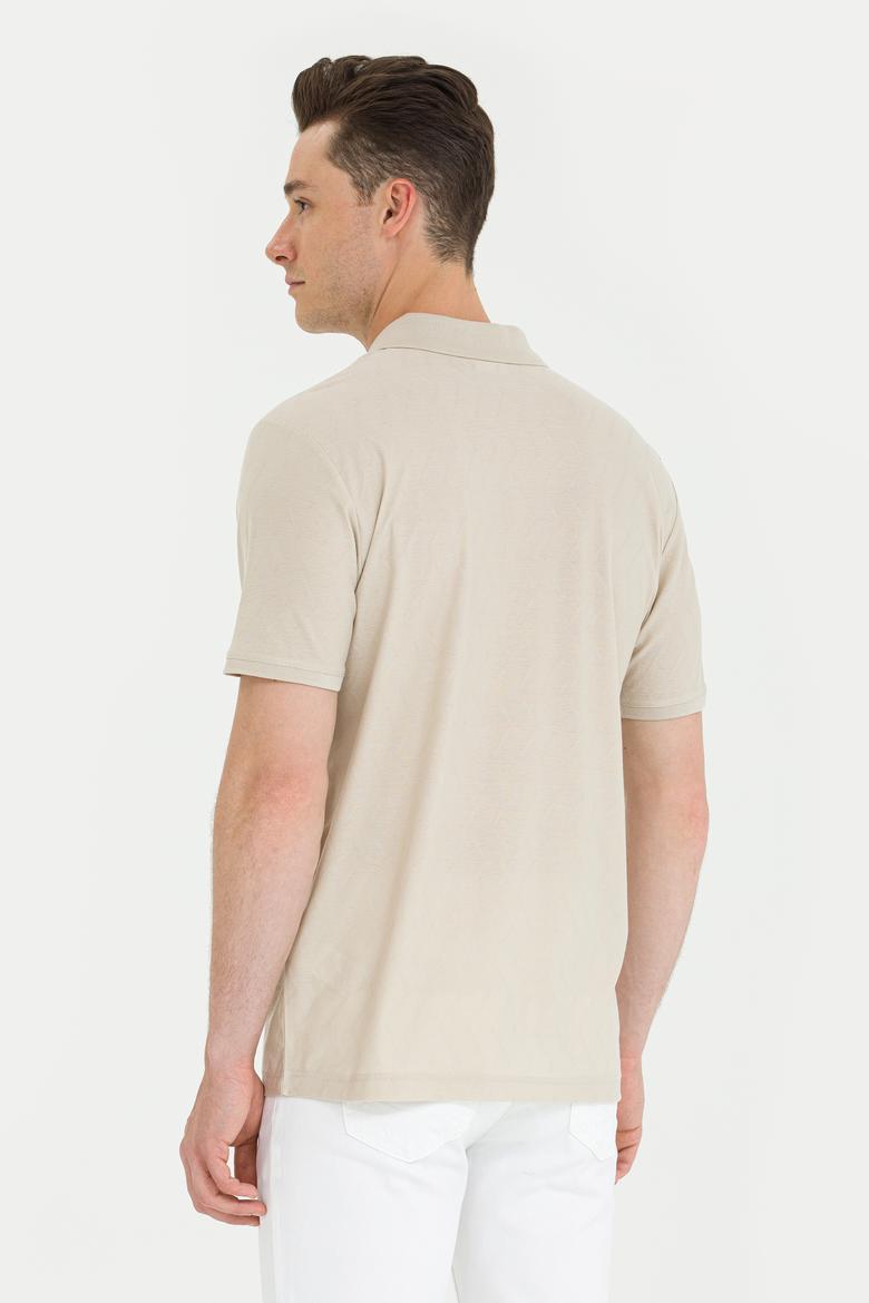 Erkek Taş Polo Yaka Tişört - 50263351023