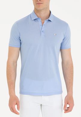 Erkek Mavi Polo Yaka Tişört - 50263353016