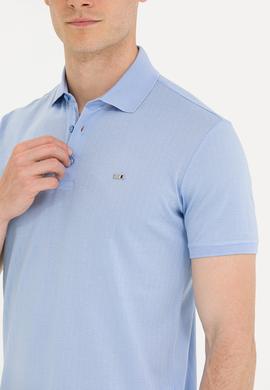 Erkek Mavi Polo Yaka Tişört - 50263353016