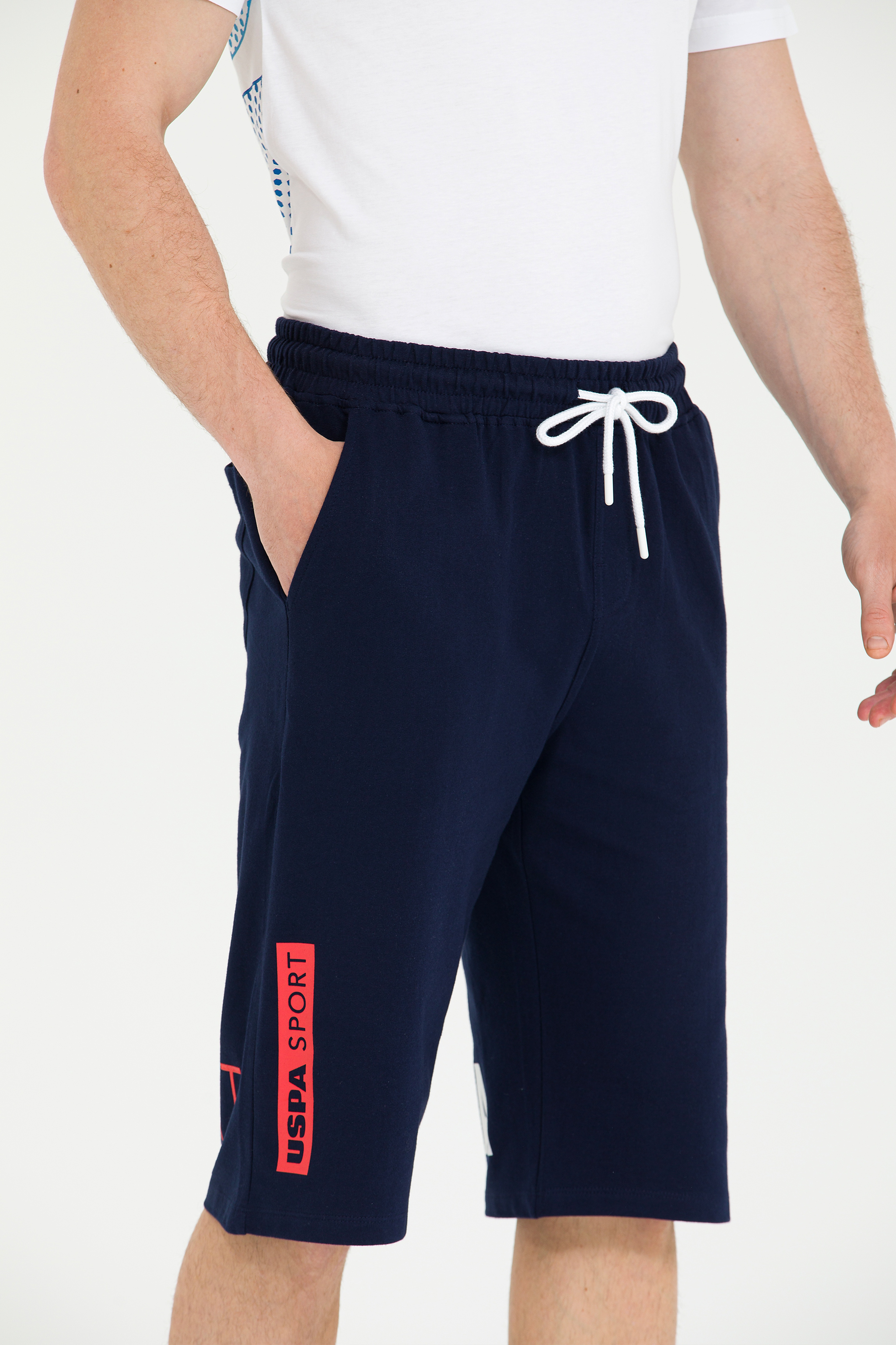 Erkek Lacivert Örme Şort - Image 6