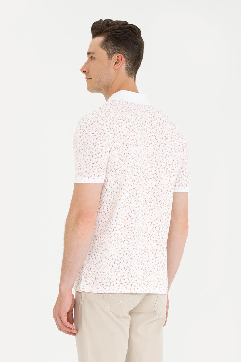 Erkek Turuncu Polo Yaka Tişört - 50263277033