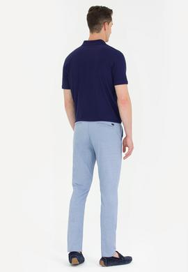 Erkek Carrot Fit Koyu Mavi Kanvas Pantolon - 50263794004