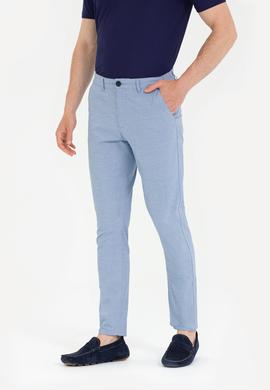 Erkek Carrot Fit Koyu Mavi Kanvas Pantolon - 50263794004