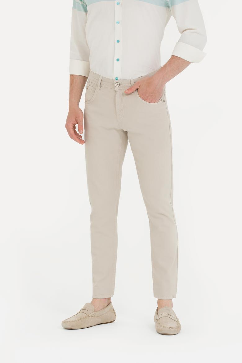 Erkek Taş Kanvas Pantolon - 50263821005
