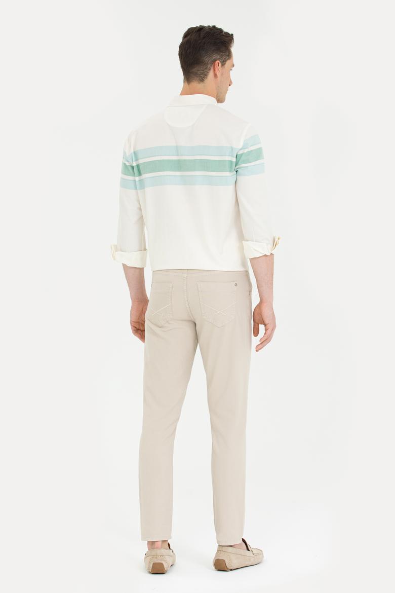 Erkek Taş Kanvas Pantolon - 50263821005