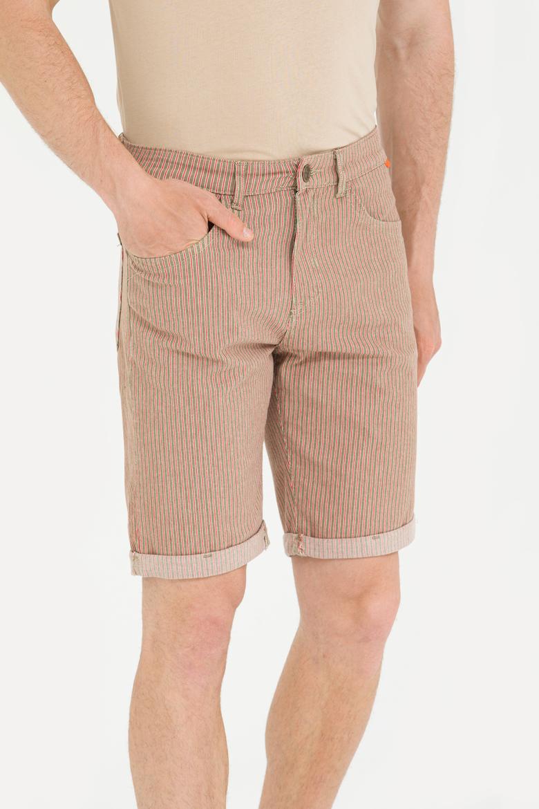 Erkek Yeşil Jean Şort - 50264329005