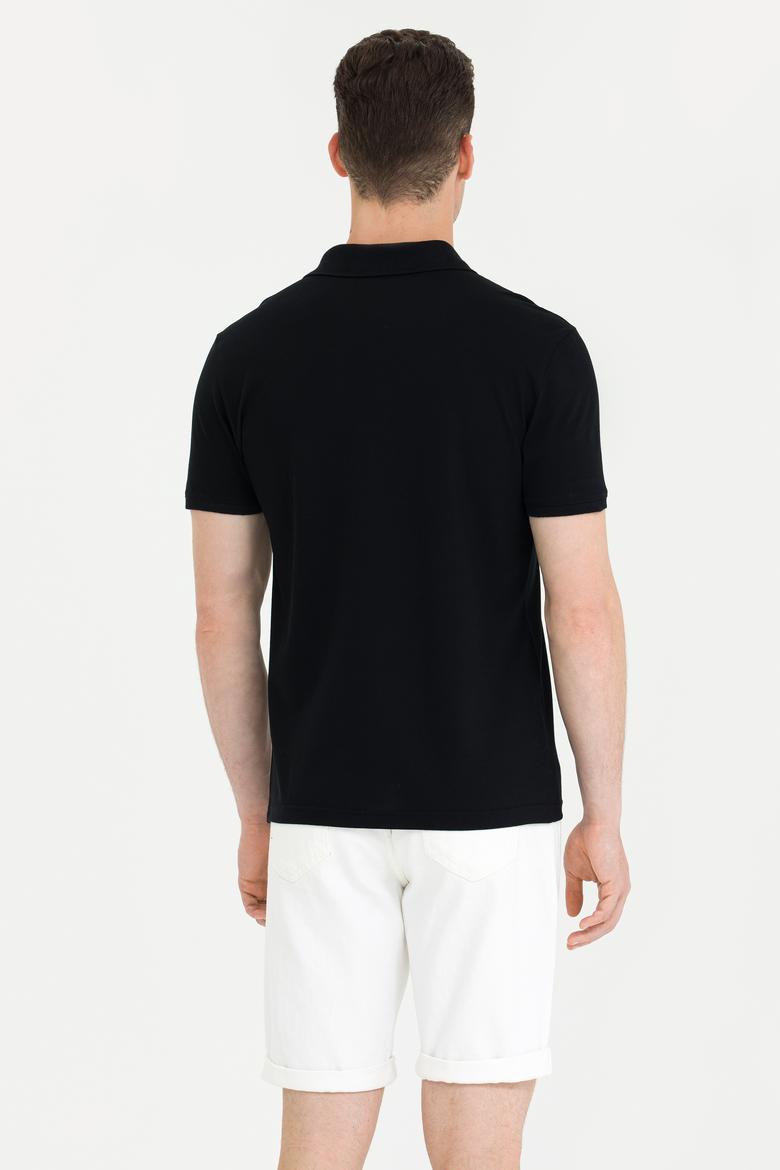 Erkek Siyah Polo Yaka Tişört - 50269835031