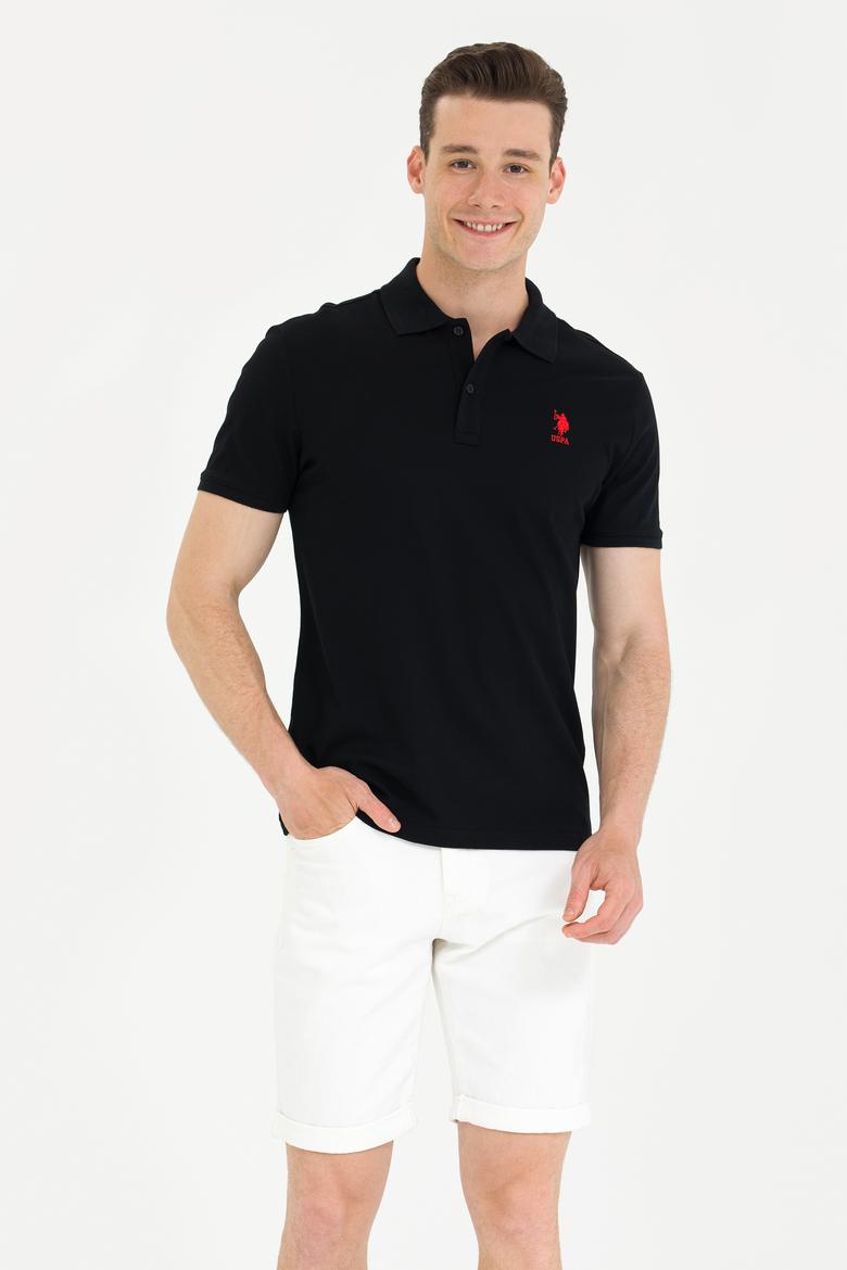 Erkek Siyah Polo Yaka Tişört - 50269835031