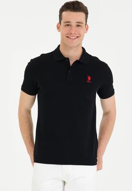 Erkek Siyah Polo Yaka Tişört - 50269835031