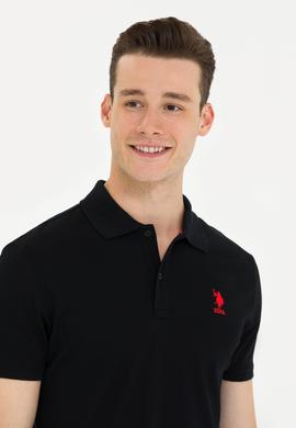 Erkek Siyah Polo Yaka Tişört - 50269835031