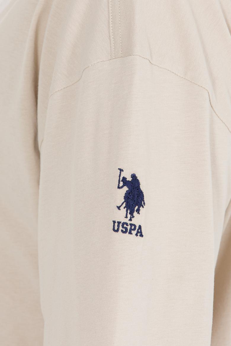 Erkek Taş Comfort Long Bisiklet Yaka Tişört - 50265229006