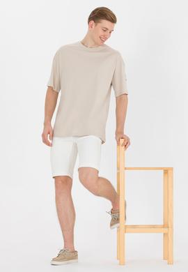 Erkek Taş Comfort Long Bisiklet Yaka Tişört - 50265229006