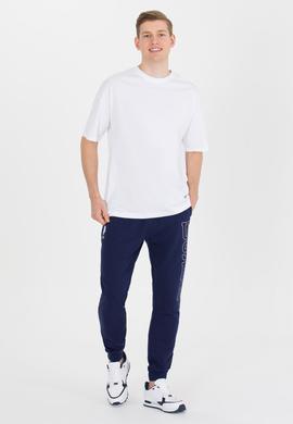 Erkek Beyaz Comfort Long Bisiklet Yaka Tişört - 50265229046