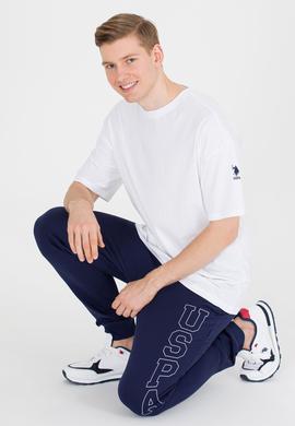 Erkek Beyaz Comfort Long Bisiklet Yaka Tişört - 50265229046