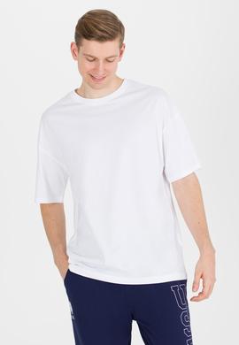 Erkek Beyaz Comfort Long Bisiklet Yaka Tişört - 50265229046