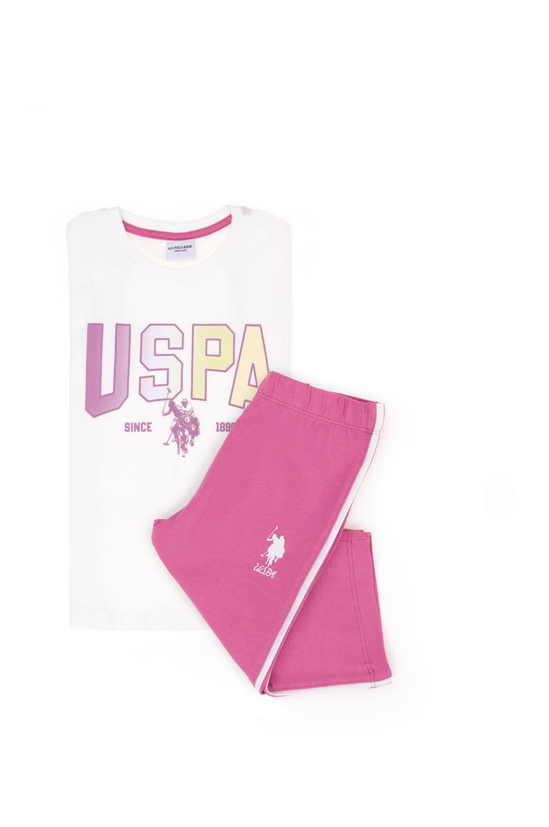 Kız Çocuk Krem Pijama Takımı