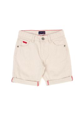 Erkek Çocuk Bej Jean Şort - 50264433021