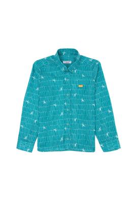 Erkek Çocuk Mint Uzun Kollu Gömlek - 50264504008