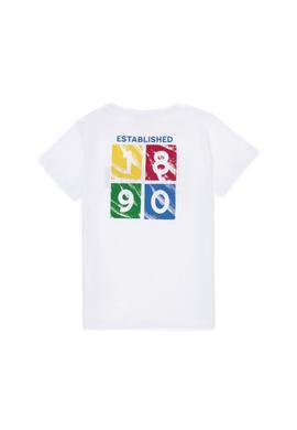 Çocuk Beyaz Bisiklet Yaka Tişört - 50263286044