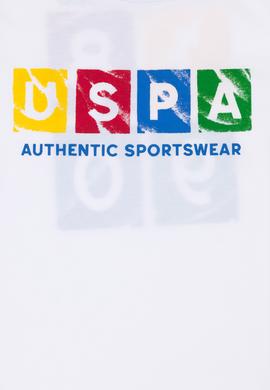 Çocuk Beyaz Bisiklet Yaka Tişört - 50263286044