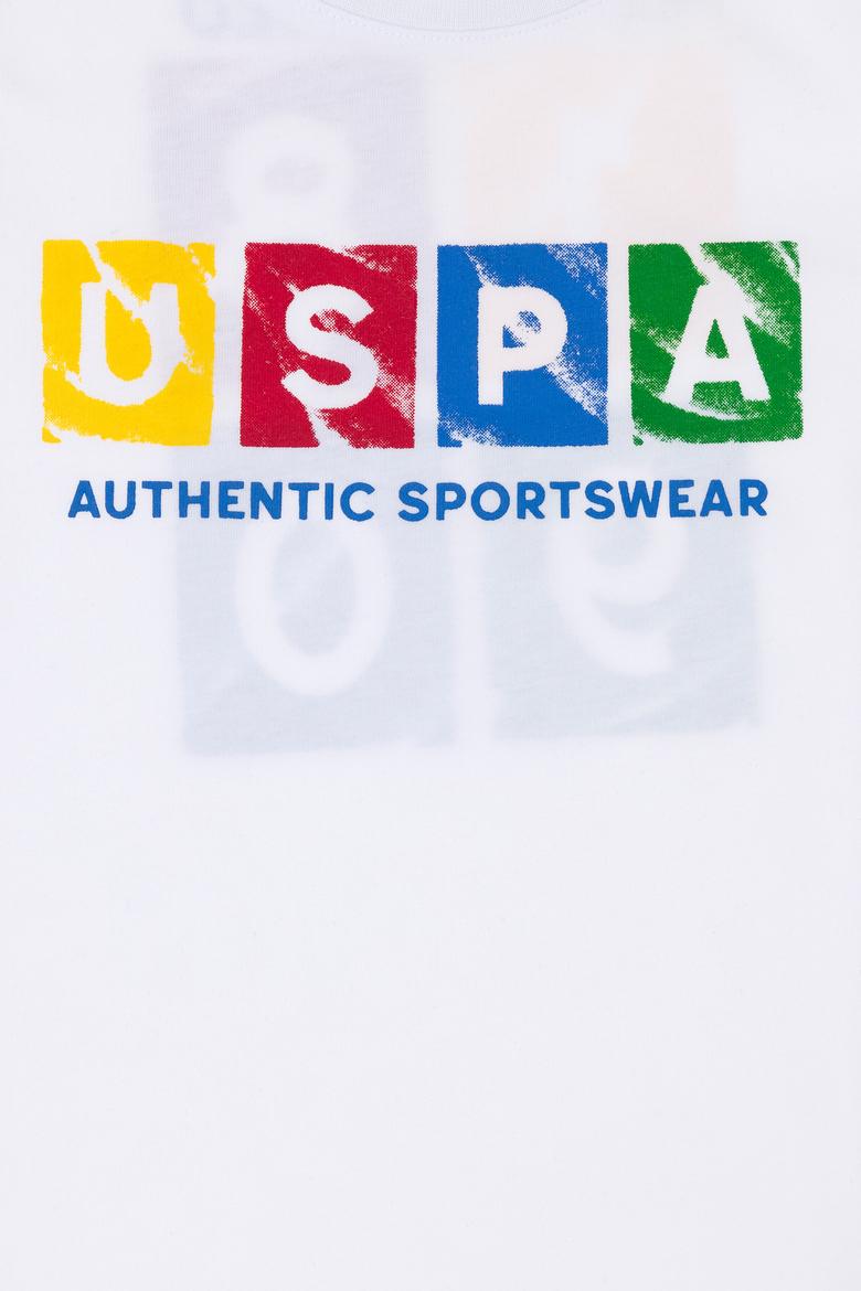 Çocuk Beyaz Bisiklet Yaka Tişört - 50263286044