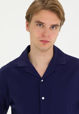 Erkek Lacivert Comfort Polo Yaka Tişört - 50263354023