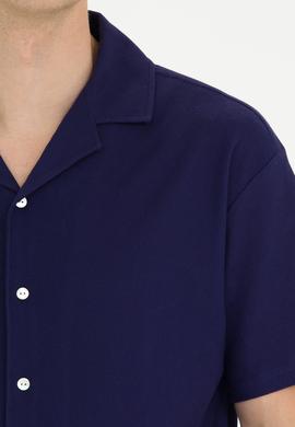 Erkek Lacivert Comfort Polo Yaka Tişört - 50263354023
