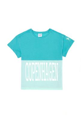 Kız Çocuk Mint Bisiklet Yaka Tişört - 50263380029