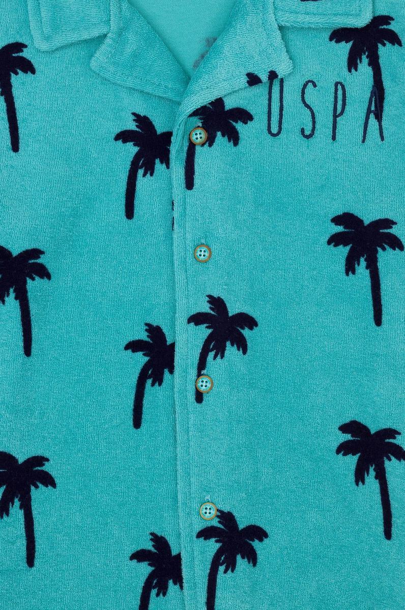 Erkek Çocuk Mint Yeşili Oversize Gömlek