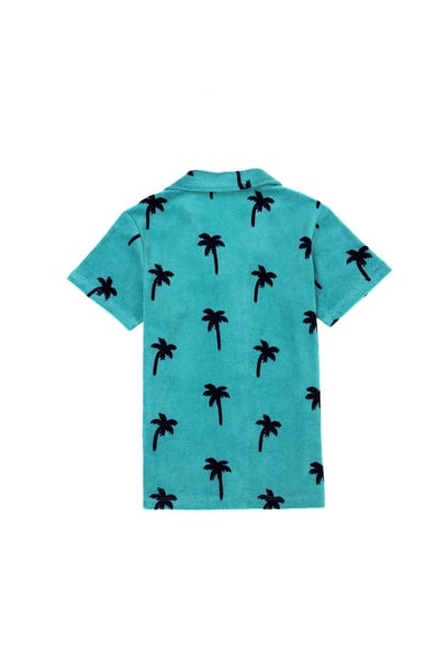 Erkek Çocuk Mint Yeşili Oversize Gömlek