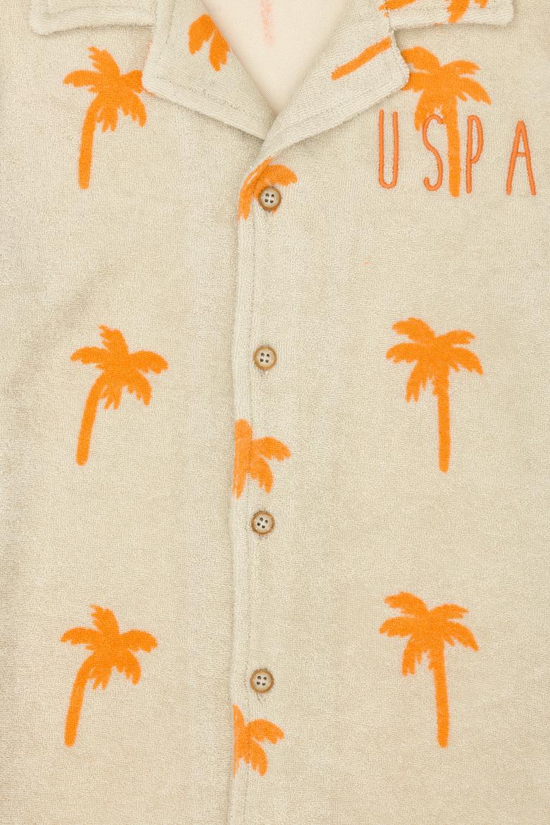 Erkek Çocuk Taş Polo Yaka Gömlek - 50263413052