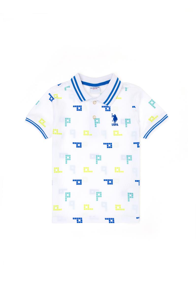 Erkek Çocuk Beyaz Polo Yaka Tişört