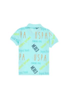 Erkek Çocuk Su Yeşili Polo Yaka Tişört - 50263534026