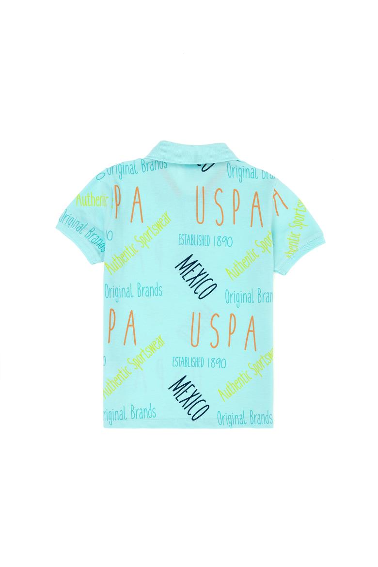 Erkek Çocuk Su Yeşili Polo Yaka Tişört - 50263534026