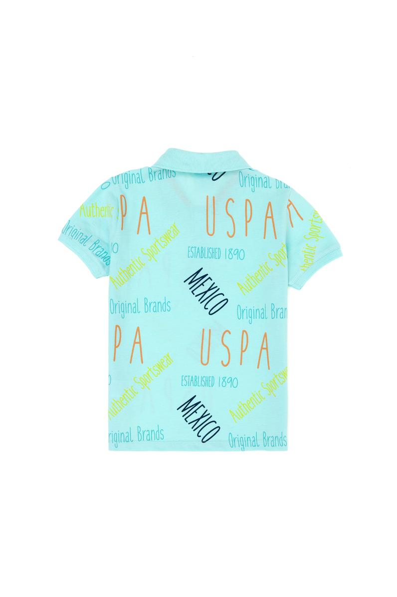 Erkek Çocuk Su Yeşili Polo Yaka Tişört