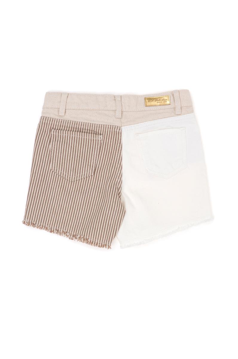 Kız Çocuk Krem Jean Şort