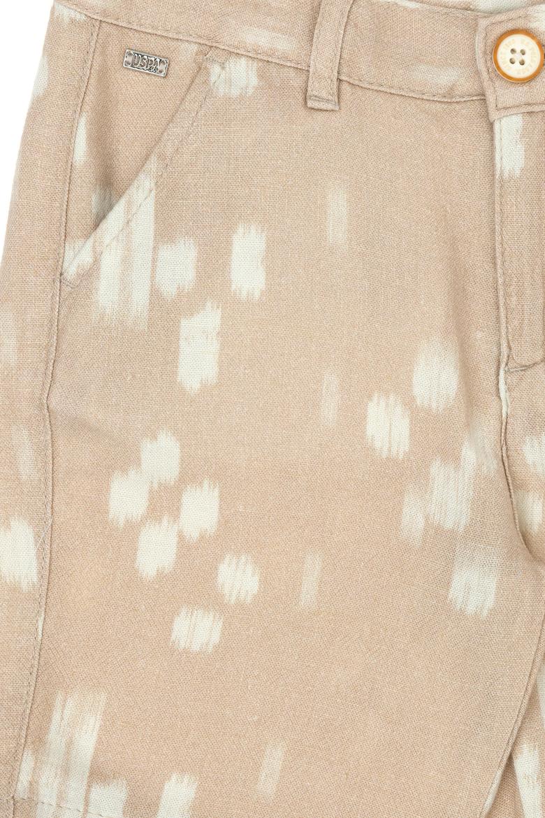 Erkek Çocuk Bej Dokuma Şort - 50264316037