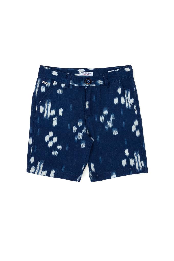 Erkek Çocuk Lacivert Dokuma Şort