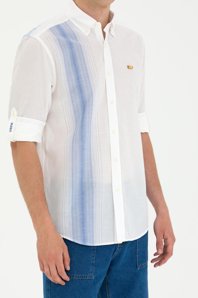 Erkek Beyaz Uzun Kollu Gömlek - 50264069007