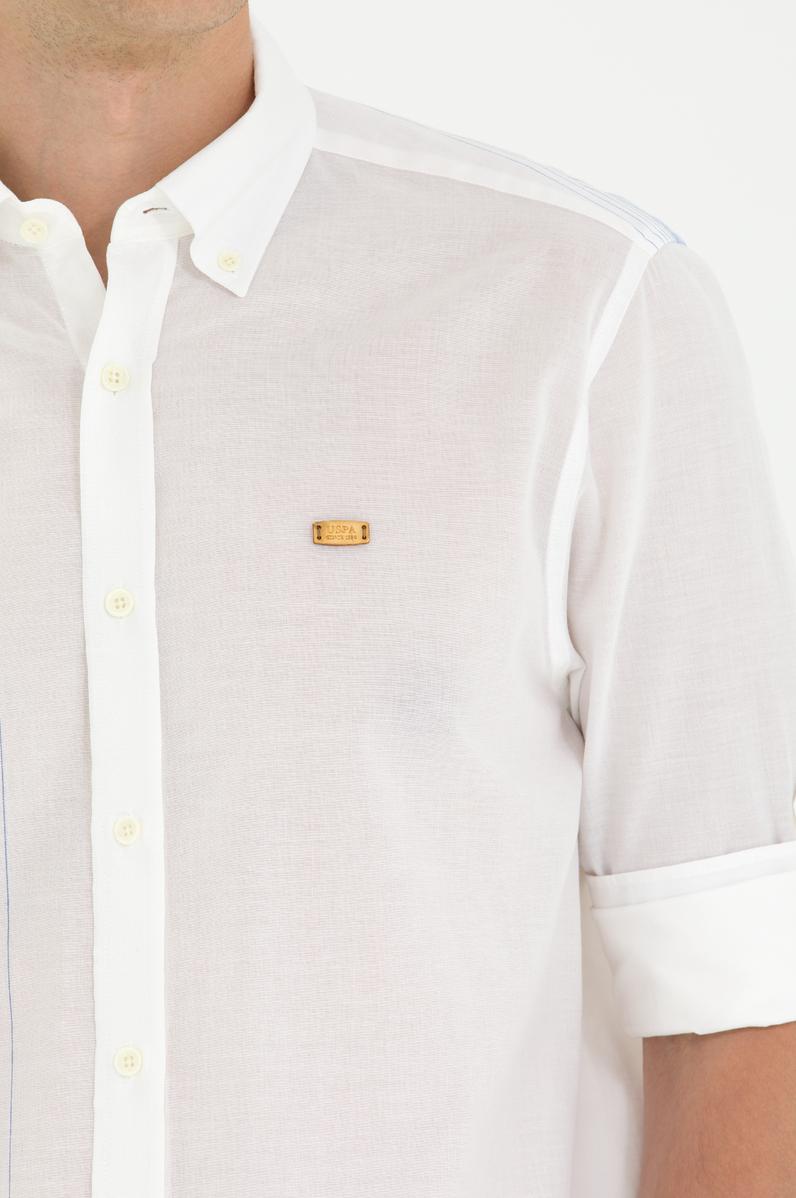 Erkek Beyaz Uzun Kollu Gömlek