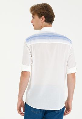 Erkek Beyaz Uzun Kollu Gömlek - 50264069007