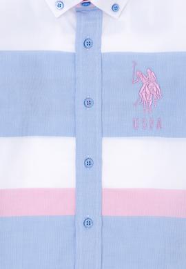 Erkek Çocuk Mavi Uzun Kollu Gömlek - 50264091003