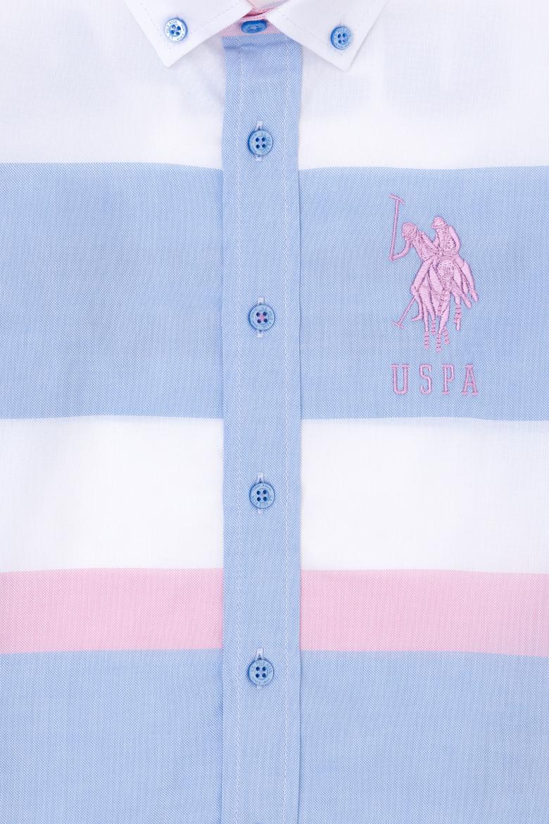 Erkek Çocuk Mavi Uzun Kollu Gömlek - 50264091003