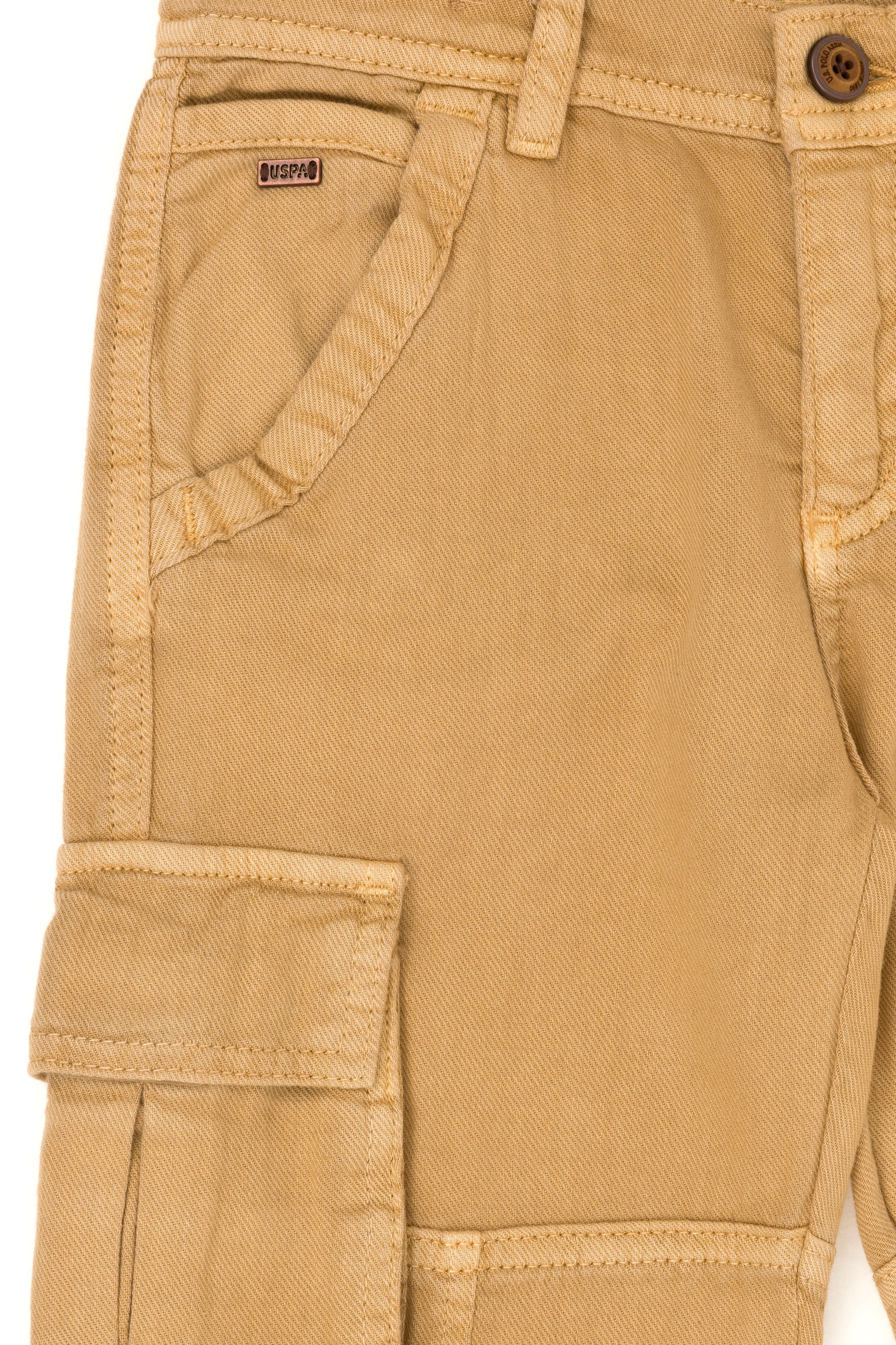Erkek Çocuk Camel Kanvas Pantolon